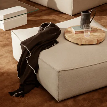 Herringbone plaid 120x180 cm - Dark coffee - Ferm Living