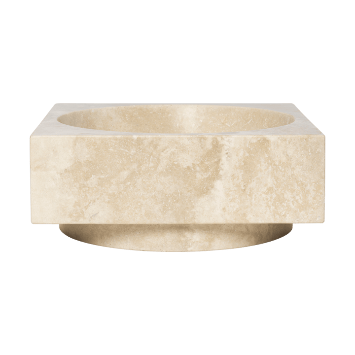 Hew decoratieschaal hoog - Travertine - Ferm Living