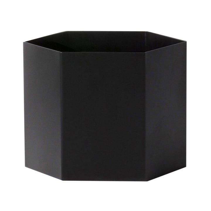 Hexagon pot zwart, extra groot Ferm Living