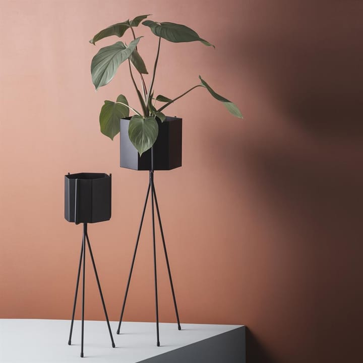 Hexagon pot zwart, extra groot Ferm Living