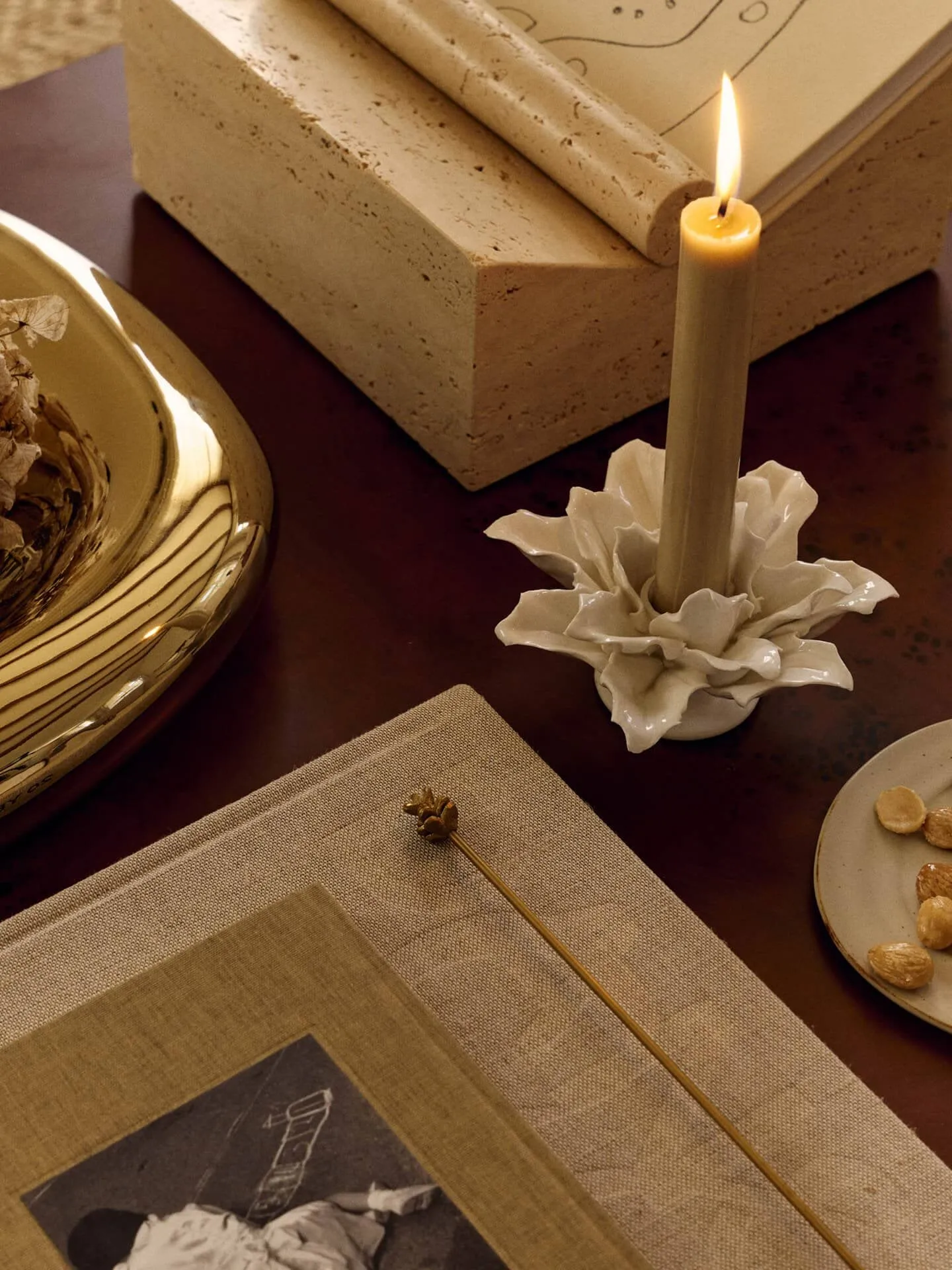 Holly Leaf kandelaar, offwhite Ferm Living
