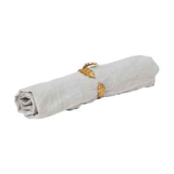 Holly leaf servetring Ø5,3 cm 4-pack - Brass - Ferm Living