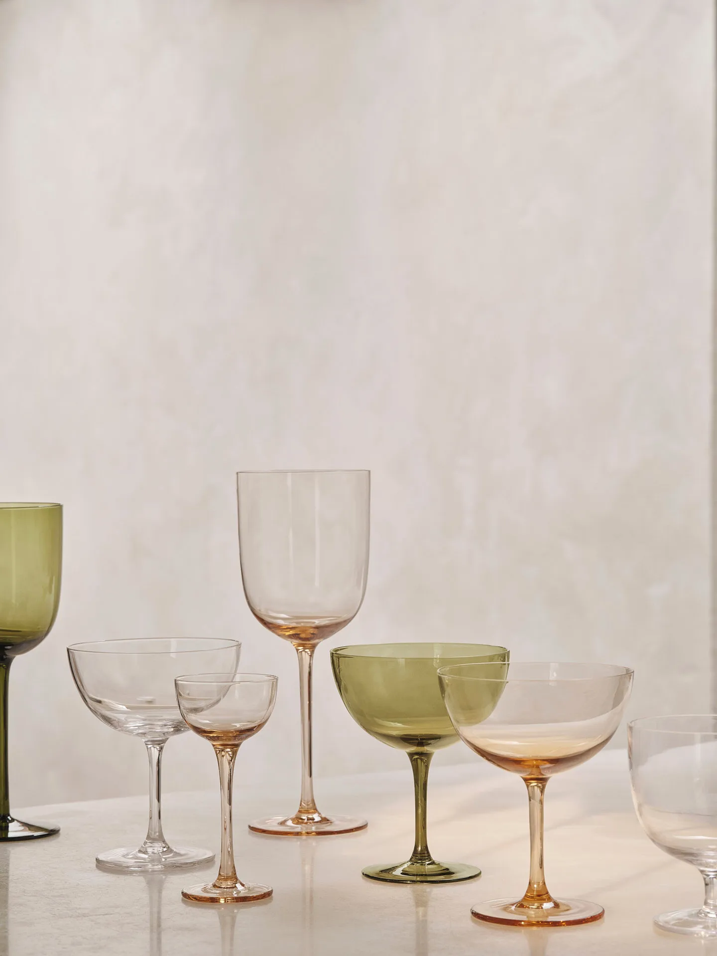 Host cocktailglas 24 cl 2-pack, Moss green Ferm Living