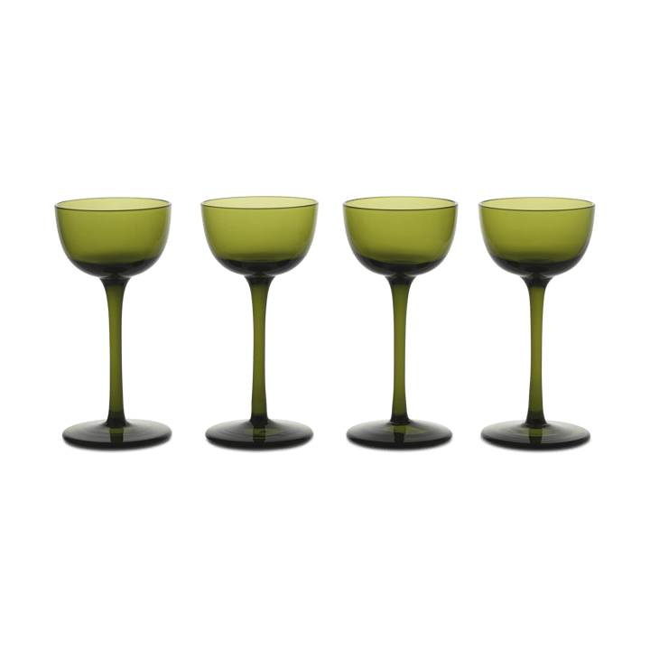 Host likeurglas 4-pack - Mosgroen - Ferm Living