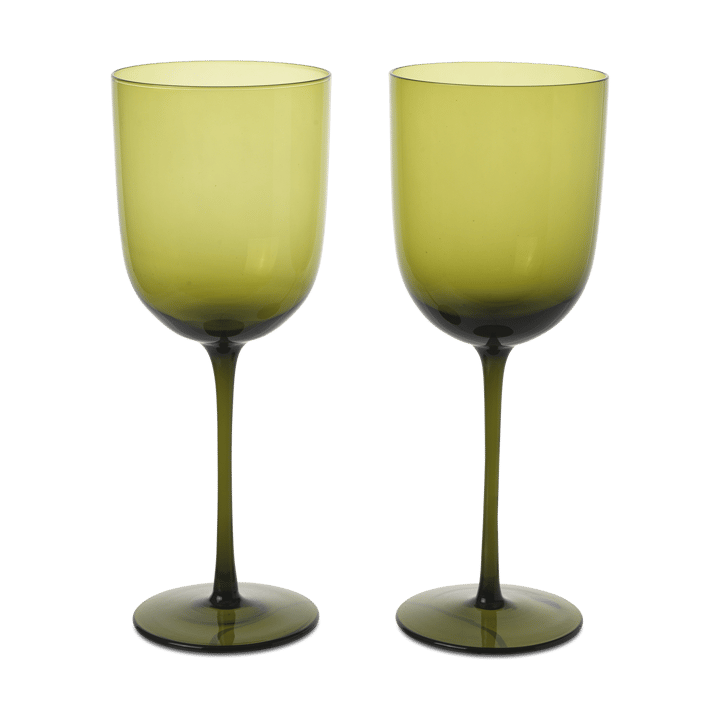 Host rodewijnglas 36 cl 2-pack - Mosgroen - Ferm LIVING