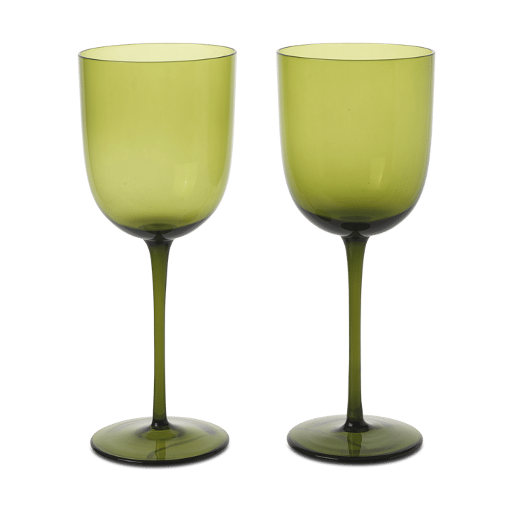 Host wittewijnglas 30 cl 2-pack - Mosgroen - Ferm Living