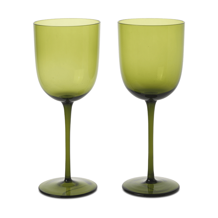 Host wittewijnglas 30 cl 2-pack - Mosgroen - ferm LIVING