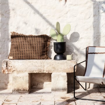 Hourglass bloempot extra small Ø21 cm - Zwart-donkergrijs - Ferm Living