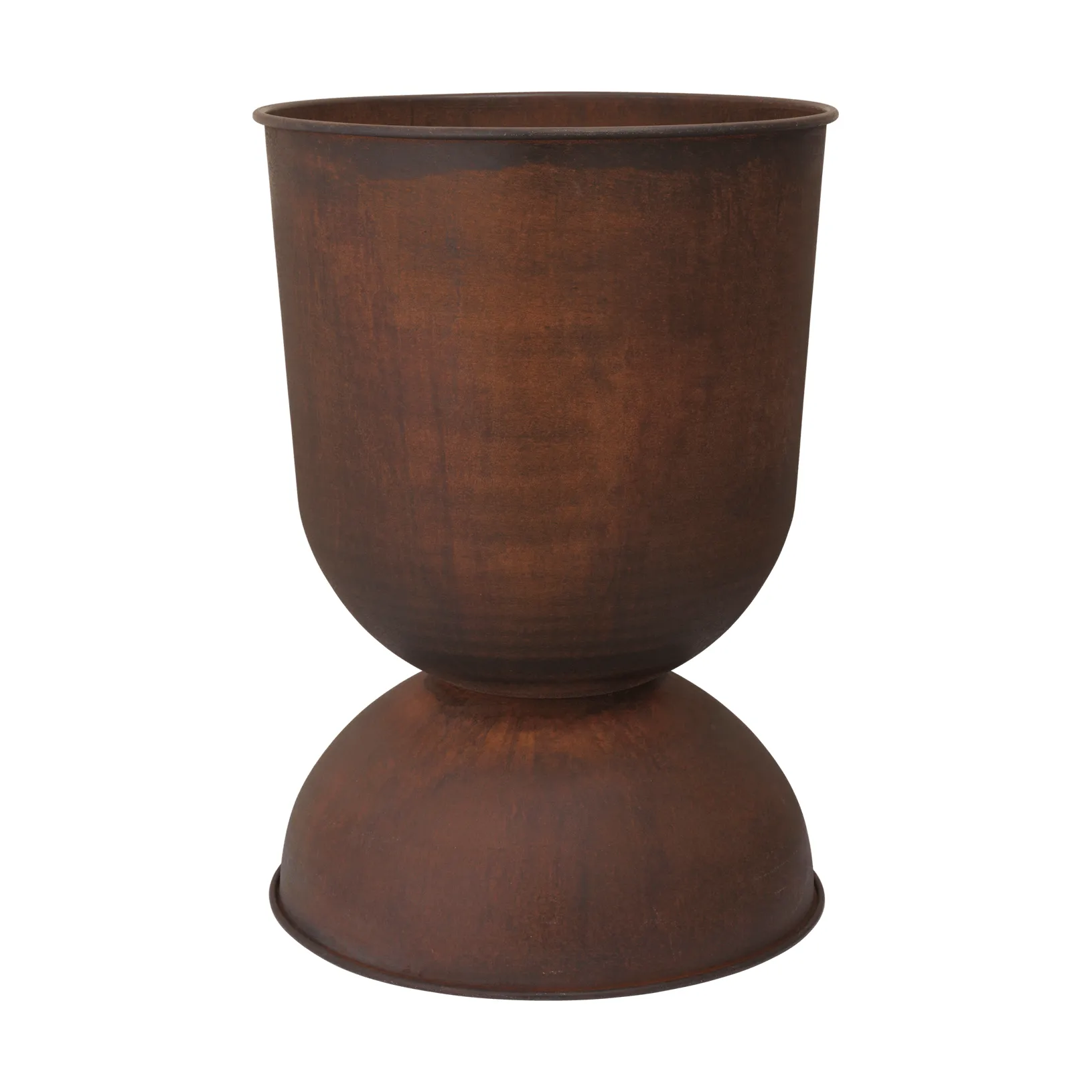 Hourglass bloempot groot Ø50 cm, Roest Ferm Living