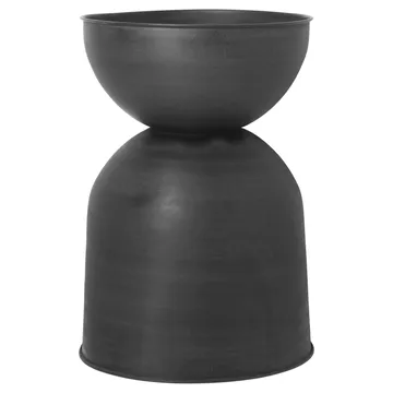Hourglass bloempot groot Ø50 cm - Zwart-donkergrijs - Ferm Living