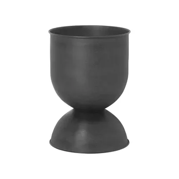 Hourglass bloempot klein Ø30 cm - Zwart-donkergrijs - Ferm Living