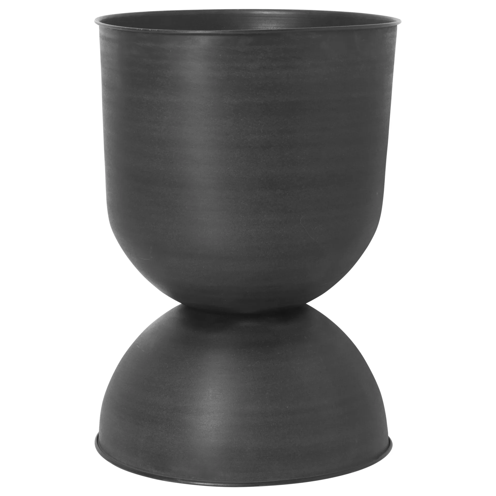 Hourglass pot groot Ø50 cm, Zwart-donkergrijs Ferm Living