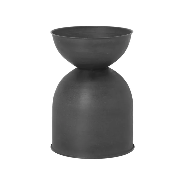 Hourglass pot klein Ø30 cm - Zwart-donkergrijs - Ferm Living