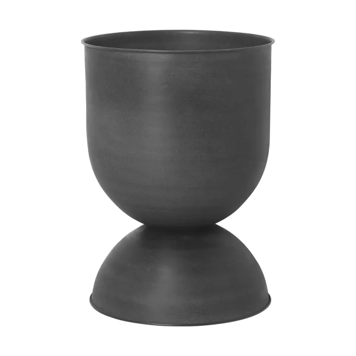 Hourglass pot medium Ø40 cm - Zwart-donkergrijs - Ferm Living