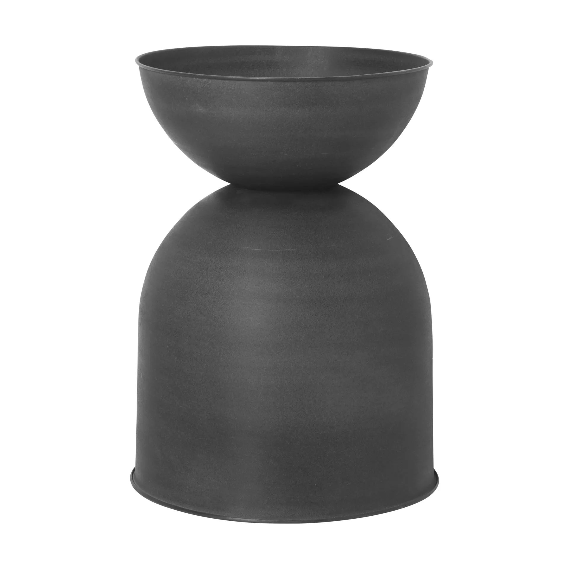 Hourglass pot medium Ø41 cm, Zwart-donkergrijs Ferm Living