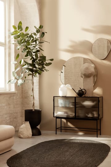 Hourglass pot medium Ø41 cm - Zwart-donkergrijs - Ferm Living