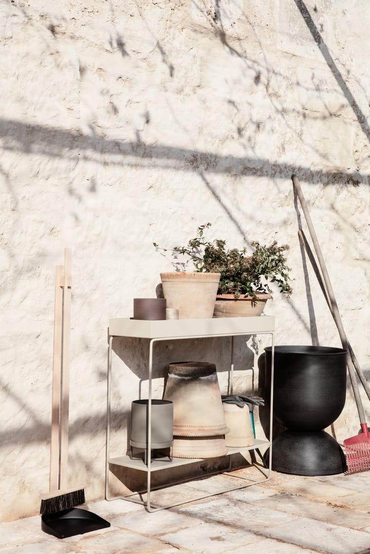 Hourglass pot medium Ø41 cm, Zwart-donkergrijs Ferm Living