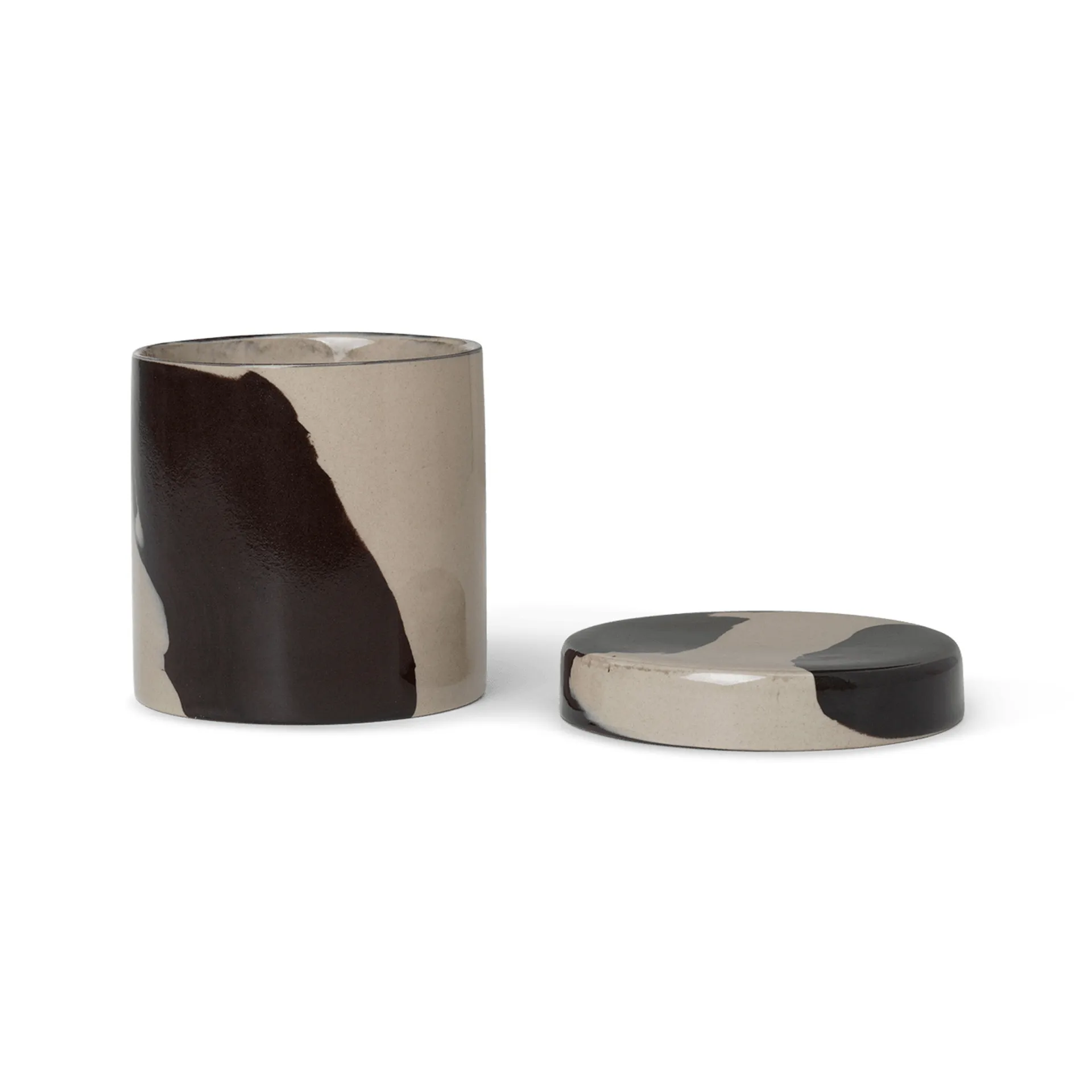 Inlay voorraadpot Ø9,8 cm, Sand-brown Ferm Living