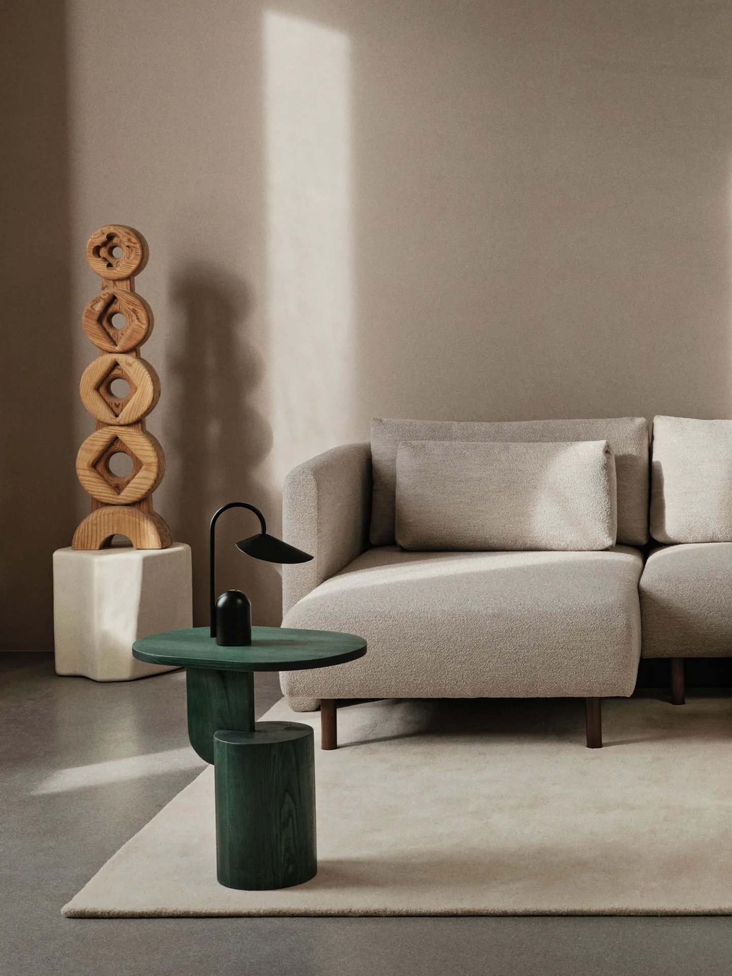 Insert bijzettafel, Myrtle Green Stained Ferm Living