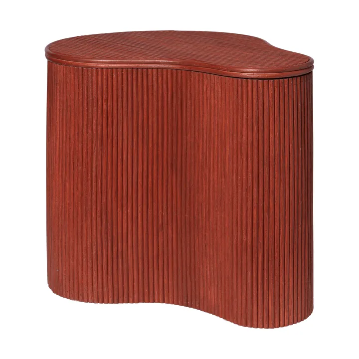 Isola bijzettafel met opbergruimte - Oxide red - Ferm Living