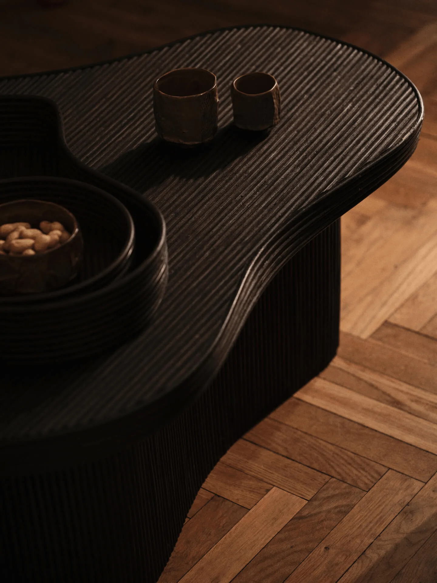 Isola dienbladen 2 delen, Dark stained Ferm Living