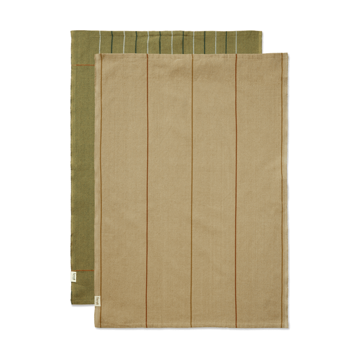 Ito keukenhanddoek 50x70 cm 2-pack - Seaweed-flax - Ferm Living