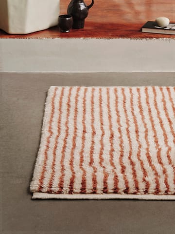 Kami vloerkleed - Off white-red brown, 80x120 cm - Ferm Living