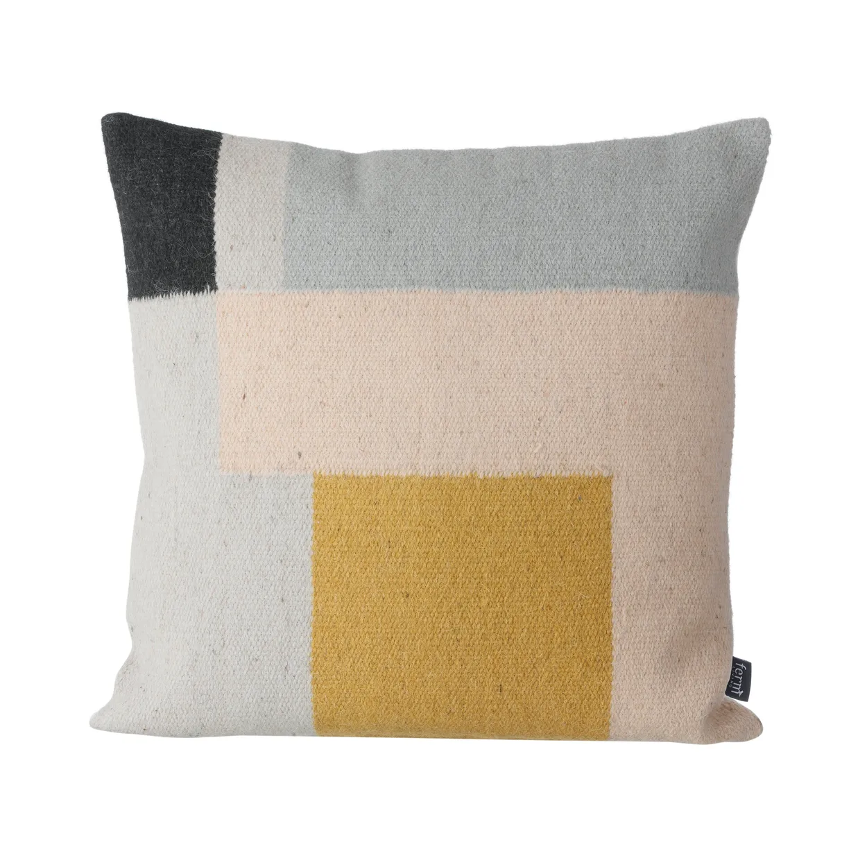 Ferm Living Kelim kussen 50x50 cm vierkanten | Scandinavisch Interieur | Kussens | Grijs