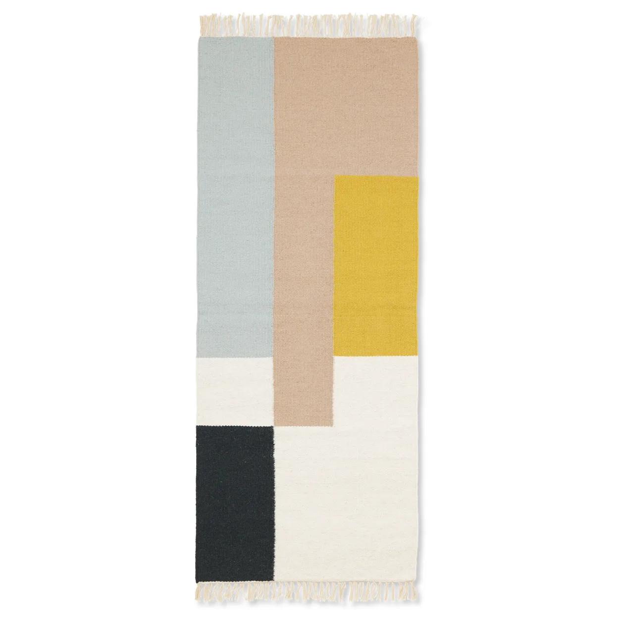 Ferm Living Kelim vloerkleed 70x180 cm Squares