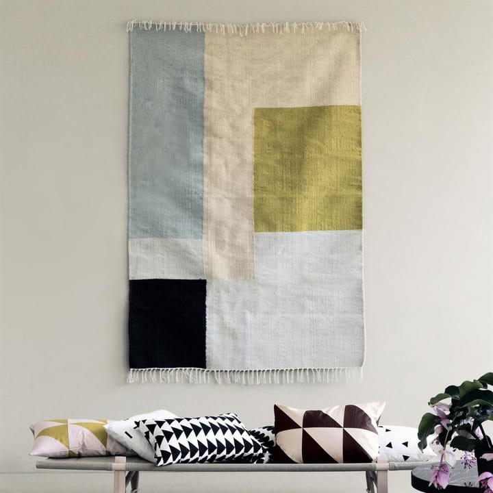 Kelim vloerkleed groot, vierkanten Ferm Living
