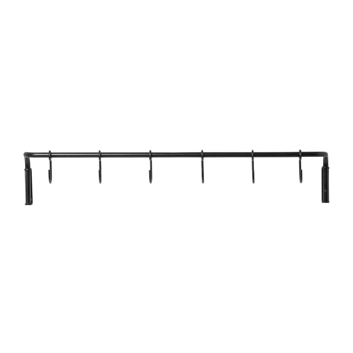 Kitchen keukenstang met 6 st. haken - Zwart messing - Ferm Living