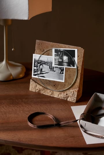 Klint lijst 18x18 cm - Beige travertijn - ferm LIVING
