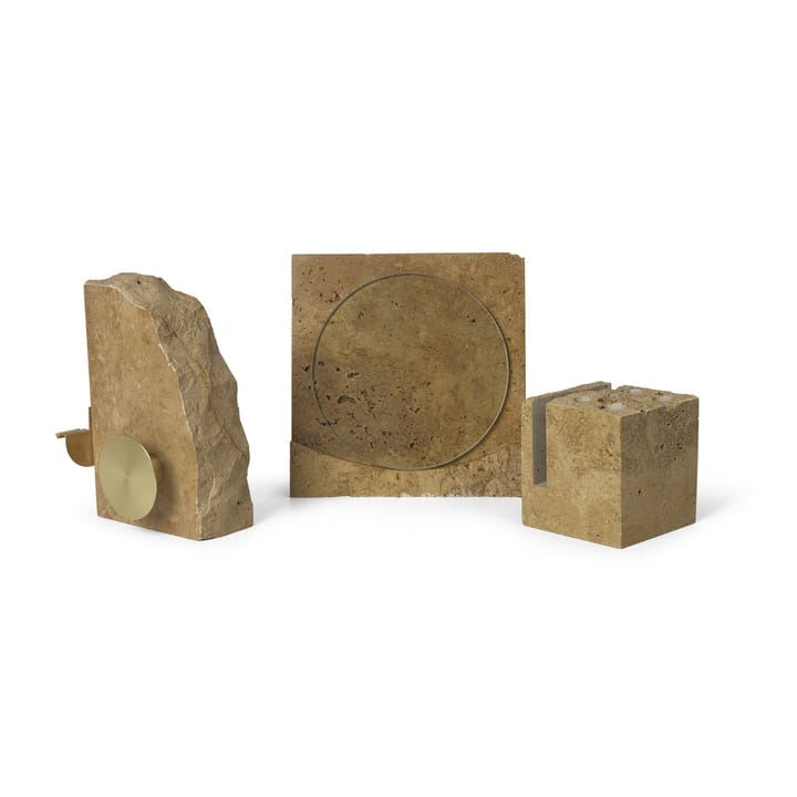 Klint lijst 18x18 cm - Beige travertijn - ferm LIVING