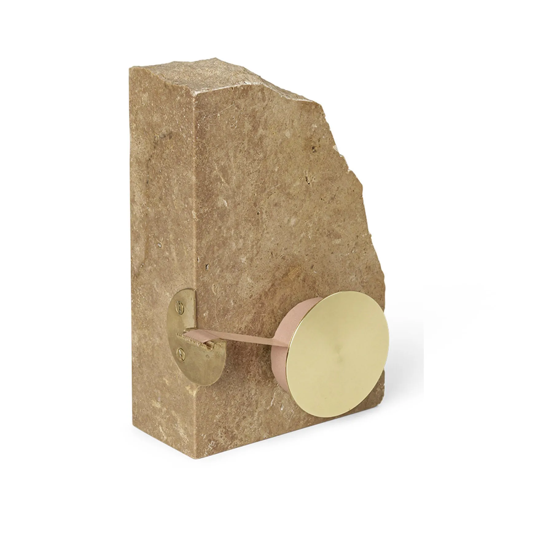 Klint plakbandhouder 11,6x17 cm, Beige travertijn Ferm Living
