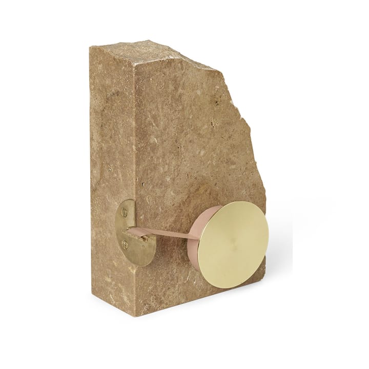 Klint plakbandhouder 11,6x17 cm - Beige travertijn - Ferm LIVING