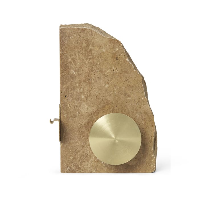 Klint plakbandhouder 11,6x17 cm - Beige travertijn - ferm LIVING