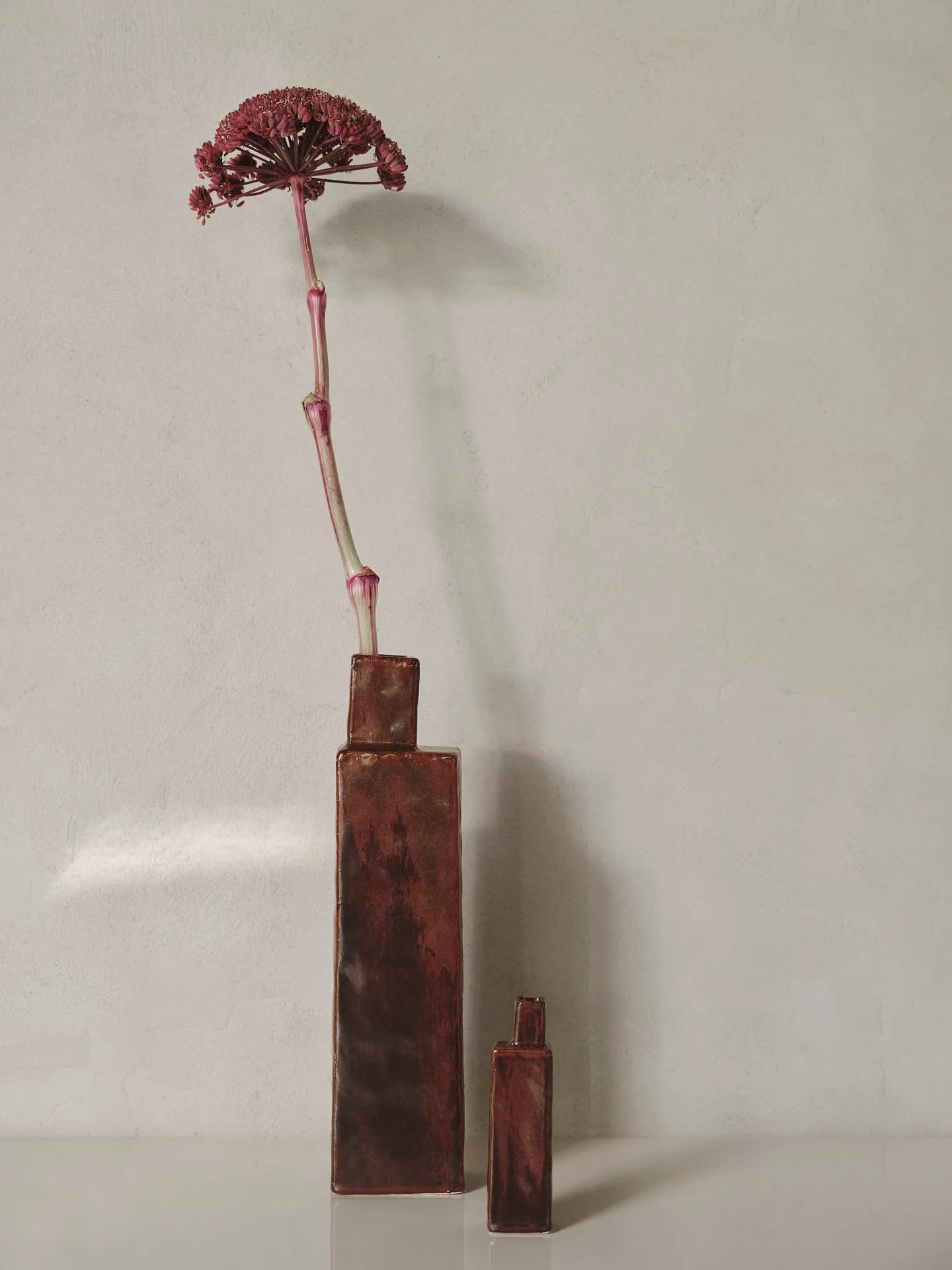 Koa vaas H40, Red brown Ferm Living