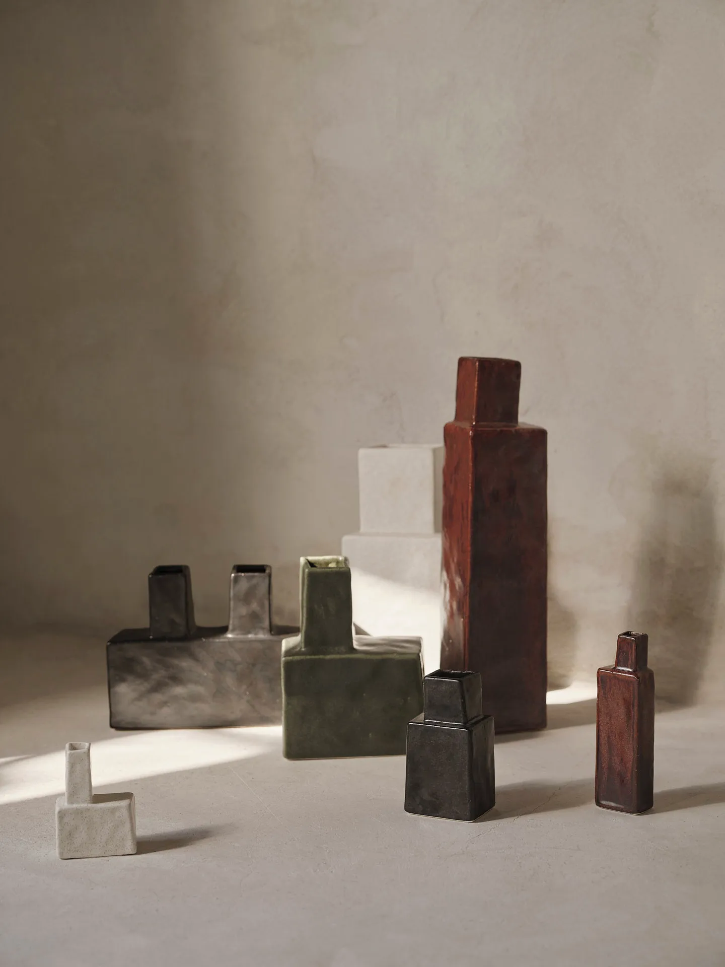 Koa vaas H40, Red brown Ferm Living