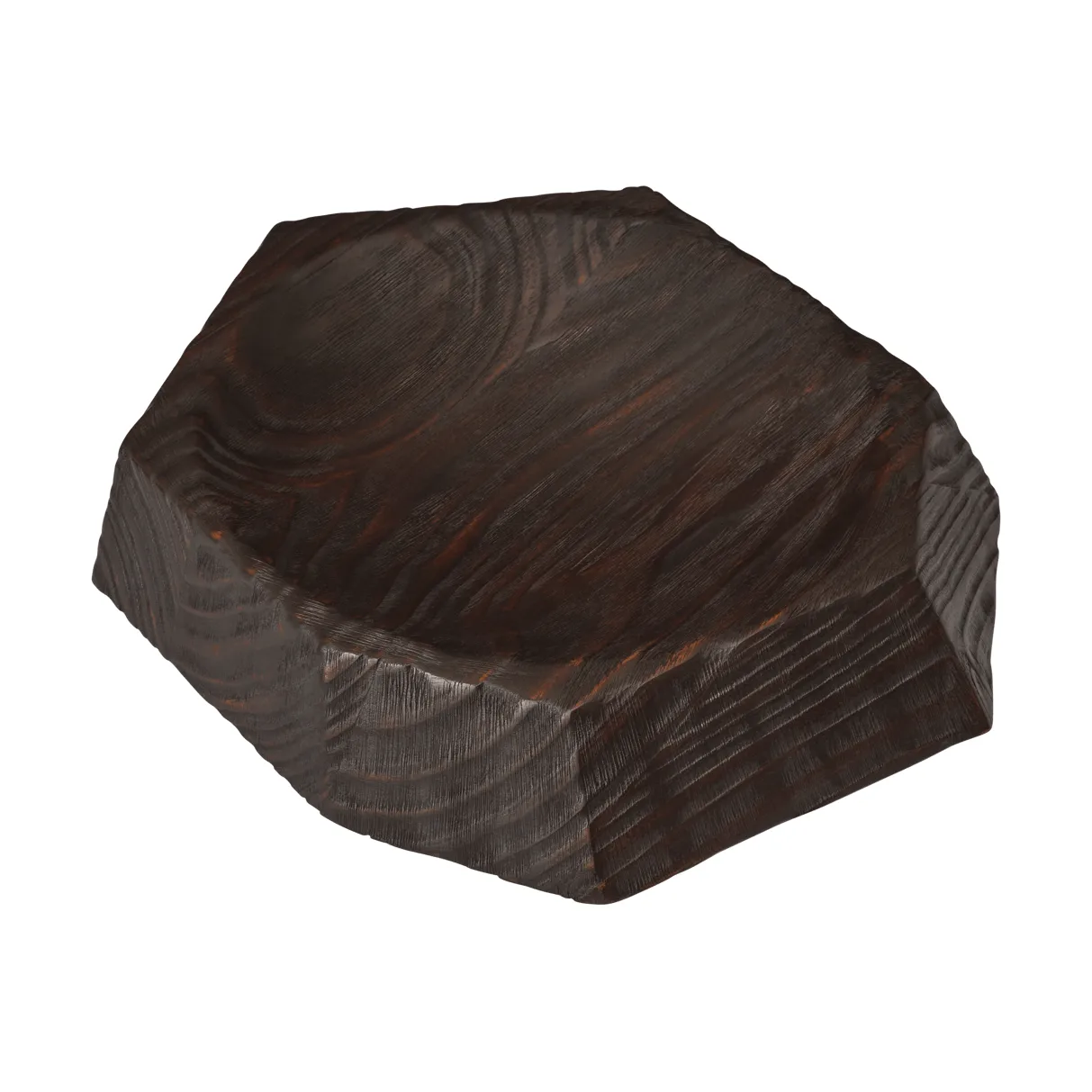 Koh centrepiece decoratieschaal, Dark brown, 35 cm Ferm Living