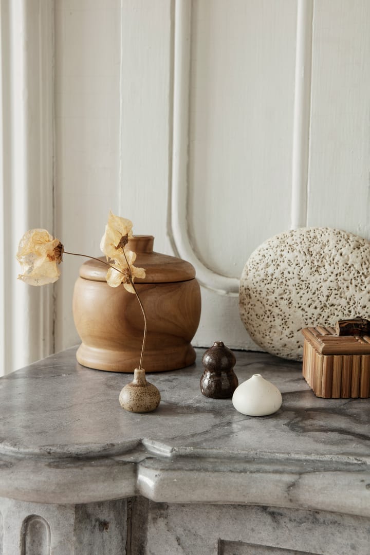Komo vaas mini set van 3, Brown-white Ferm Living