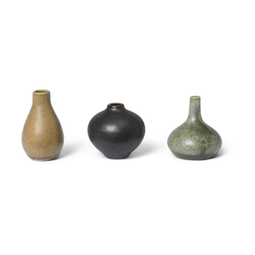 Komo vaas mini set van 3 - Calm - Ferm Living