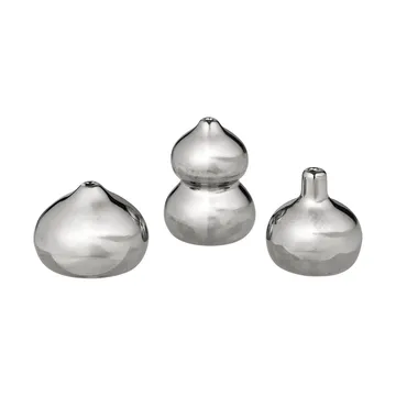 Komo vaas mini set van 3 - Zilverkleurig - Ferm Living