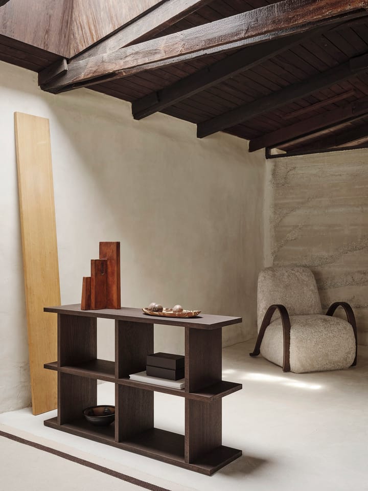 Kona boekenkast 2x2, Dark stained Ferm Living