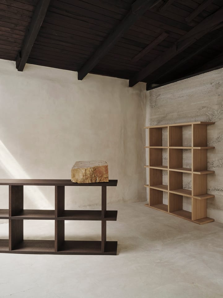 Kona boekenkast 3x2, Dark stained Ferm Living