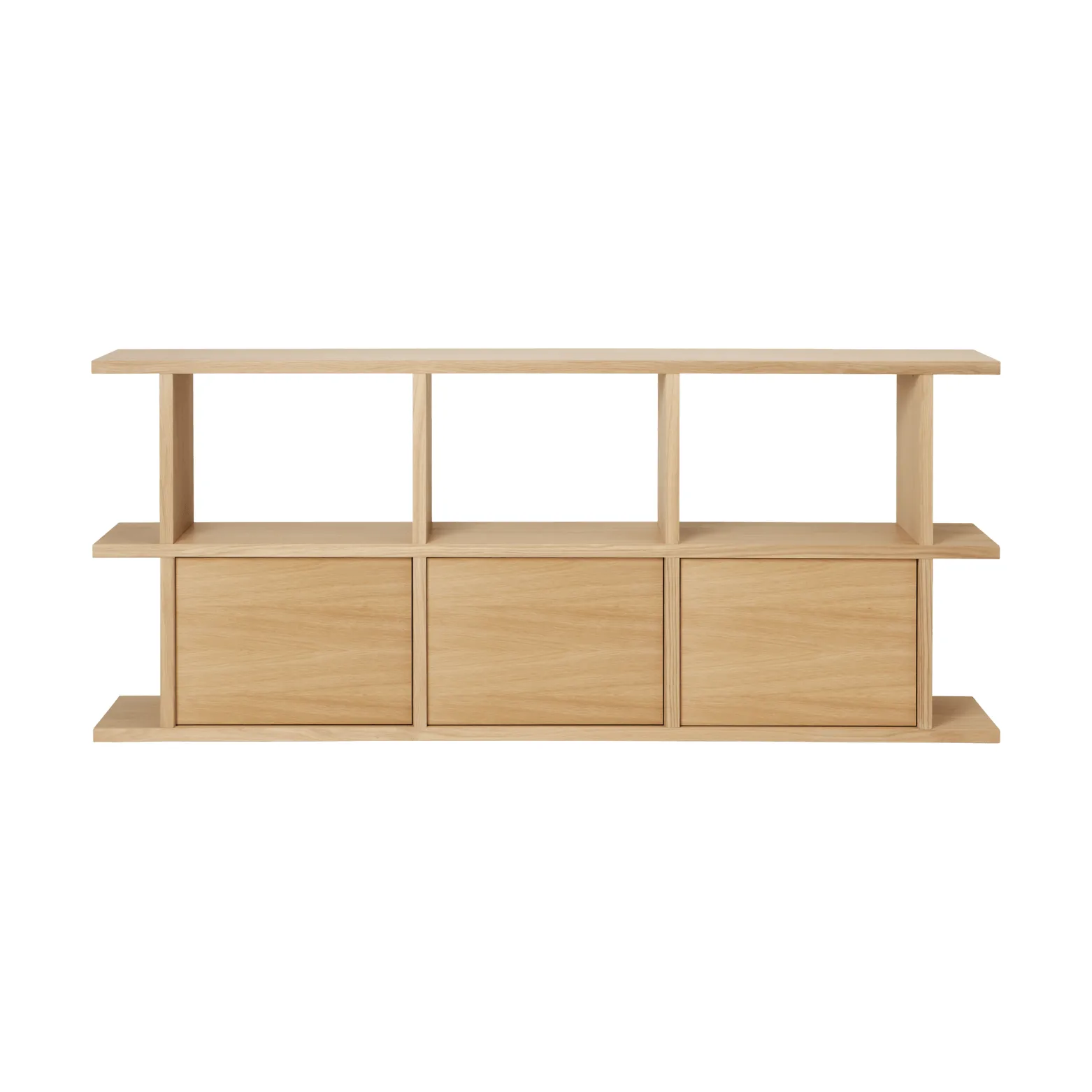 Kona boekenkast 3x2, Natural oak, inkl 3 skåpsinsatser Ferm Living