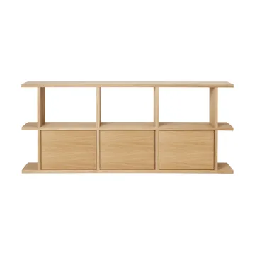 Kona boekenkast 3x2 - Natural oak, inkl 3 skåpsinsatser - Ferm Living