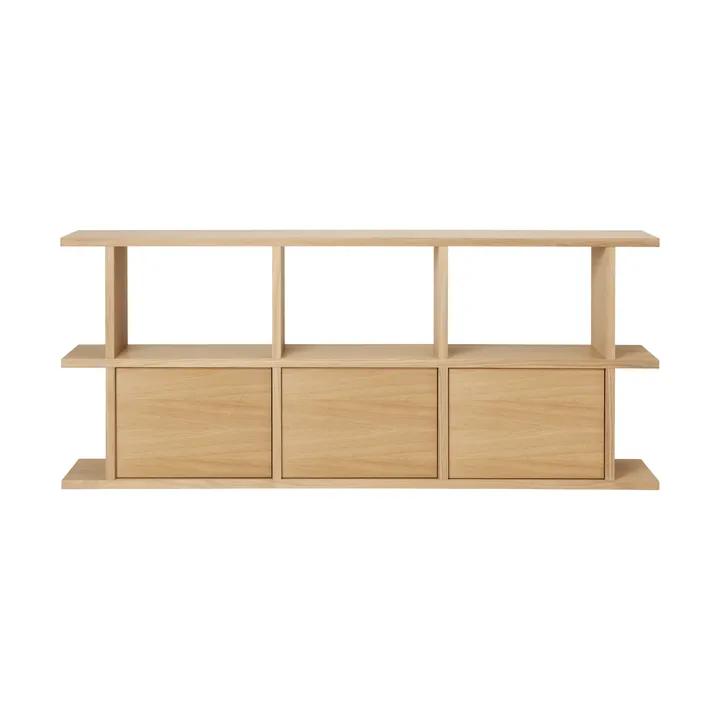 Kona boekenkast 3x2 - Natural oak, inkl 3 skåpsinsatser - Ferm Living