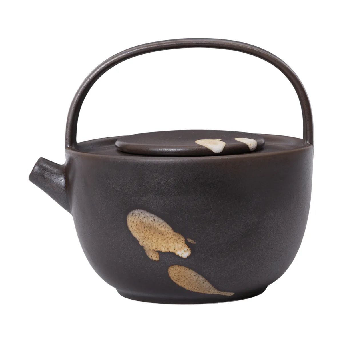 Koyo theepot 0,85 L, Donkerbruin-buff Ferm Living