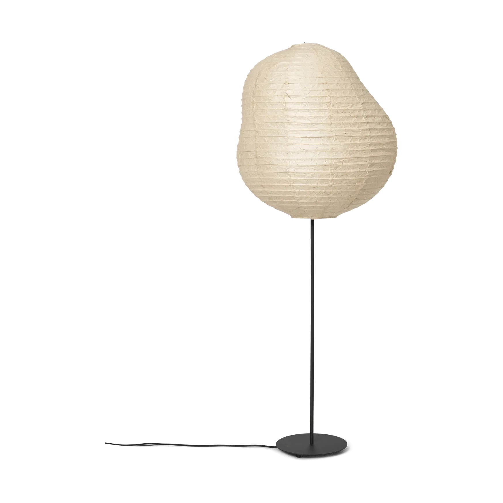 Kurbis vloerlamp high, Natural-black Ferm Living