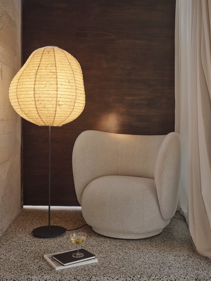 Kurbis vloerlamp high, Natural-black Ferm Living